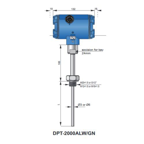Delta DPT-2000ALW/GN温度变送器