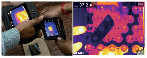 使用FLIR T系列热像仪识别电池漏液