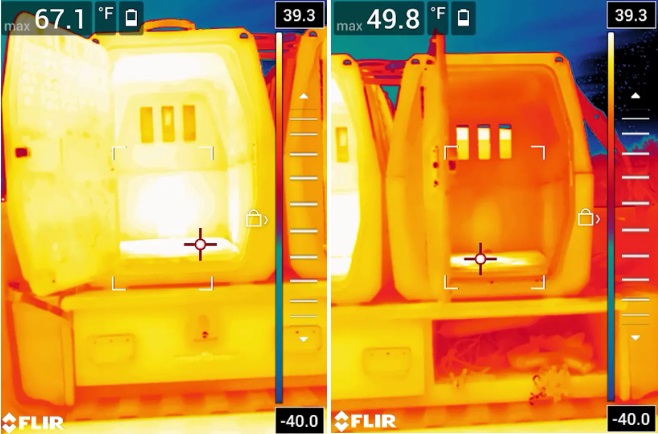 FLIR T860热像仪直观感受狗舍的保温效果